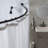72" Adjustable Curved Fixed Shower Curtain Rod