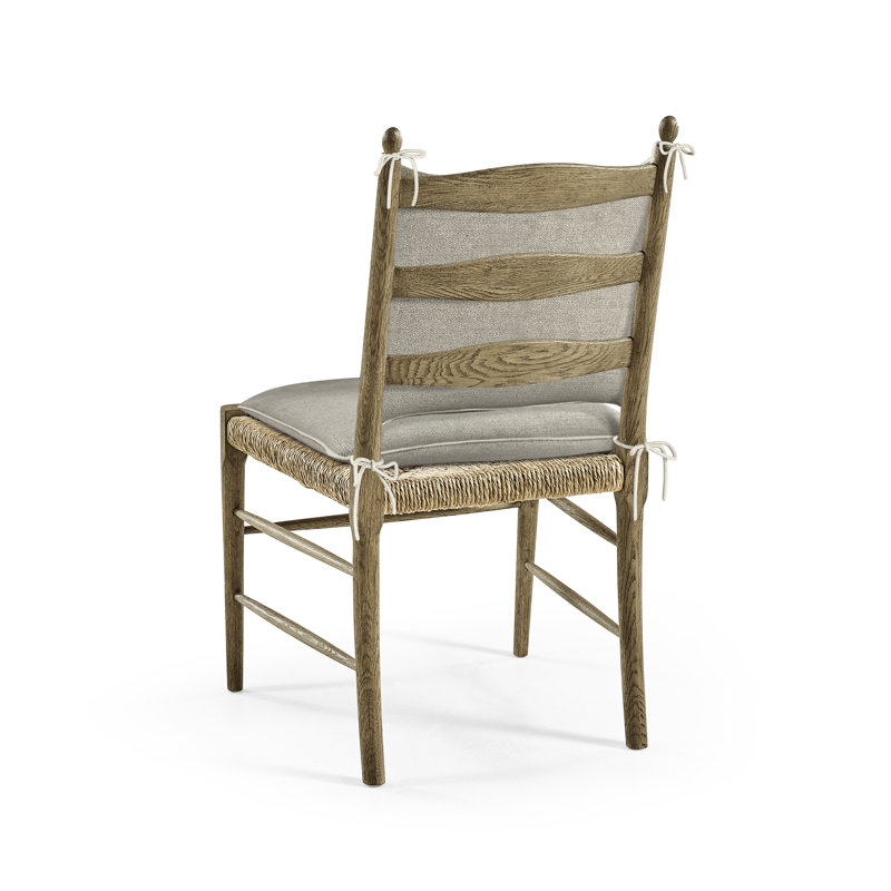 Doppler Upholstered Dining Chair, Stripped Brown Chestnut