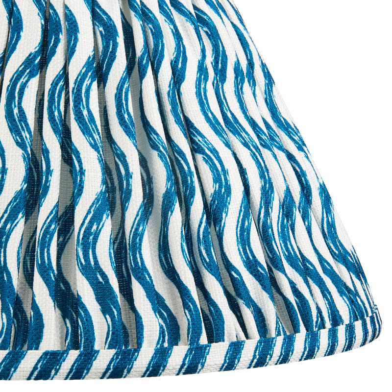 Ripple 30cm Lamp Shade, Blue