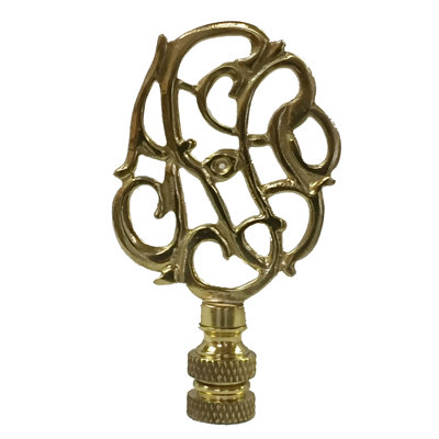 Hand Carved Caste Floral Lamp Finial