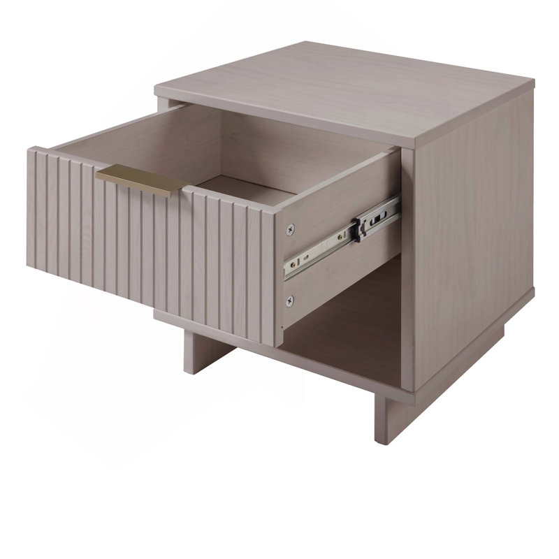 Table de chevet en gris clair, Gris clair