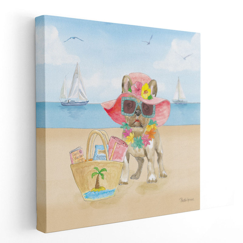 «Summer Paws IV», reproduction d'art sur toile, H 16 po x l 16 po