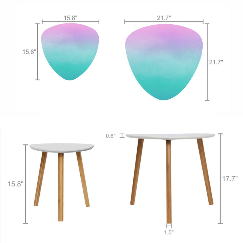 Ensemble de 2 tables gigognes Triangle Nesting