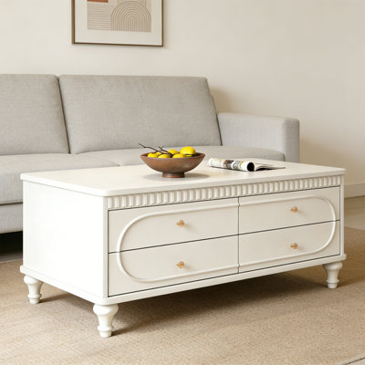 French vintage storage coffee table