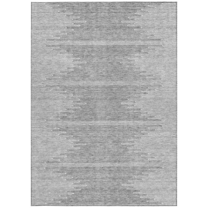 Tapis intérieur lavable abstrait ivoire 9 pi x 12 pi