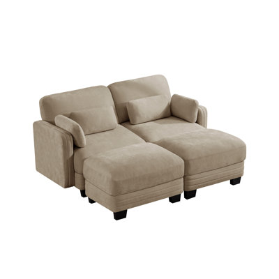 Channel Tufted Design Modern Minimalist Modular Sectional Sofa