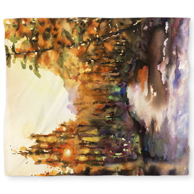 Merced River Hygge King Duvet Cover - White Sea Landscape Decor