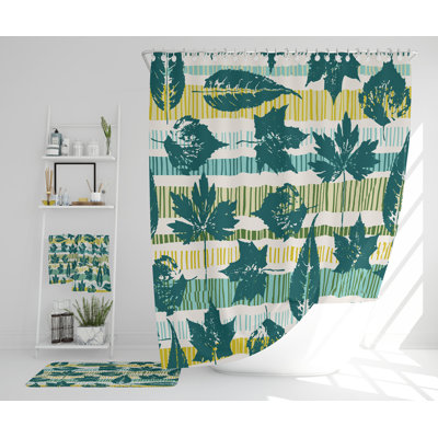 Nayelee Polyester Shower Curtain Set