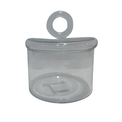 Cylindrical Jar Glass Clear