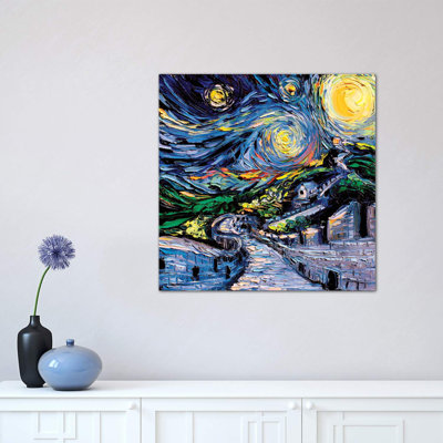 Van Gogh Never Saw The Great Wall 1 Piece Wrapped Canvas Painting