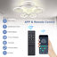 Cashon 63cm 7 - Blade Dimmable LED Ceiling Fan with Remote Control and APP-476135226