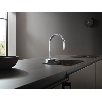 Robinet de cuisine à 3 jets avec bec rétractable avec sBox Aquno Select, 1,75