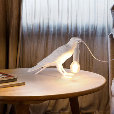 Raven Pulg in Table Lamp Gifts LED Resin Novelty Lamps Desk Light