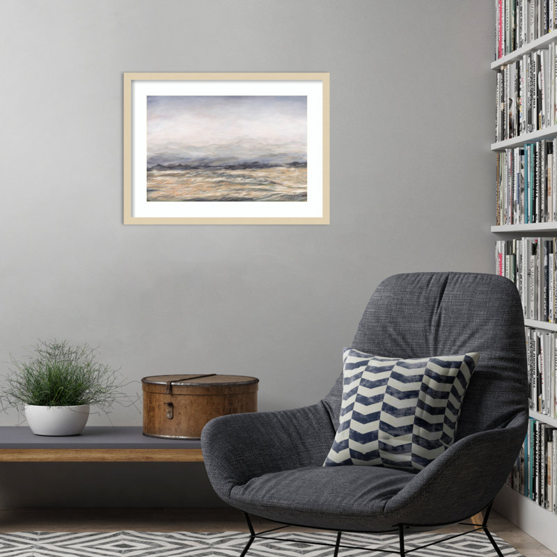 Reproduction d'art encadrée en bois Windswept par Courtney Prahl, H 19 po x l 25 po