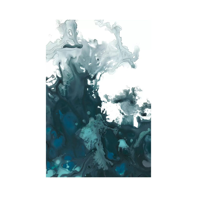 Indigo Tempest II by June Erica Vess - Wrapped Canvas Painting, 66.04 cm H x 45.72 cm W x 3.175 cm D