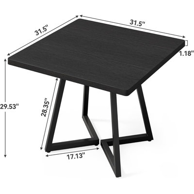 Table basse carrée, table de salle à manger rustique, table de cuisine classique, petite table de conférence