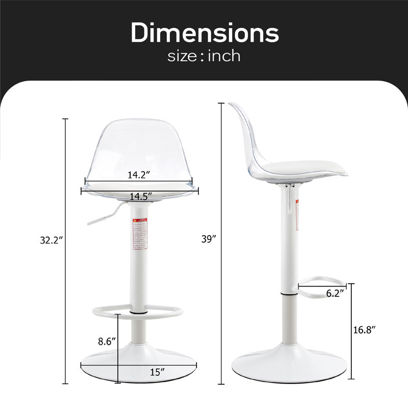 Tabouret Carlaysia, Beige / Blanc