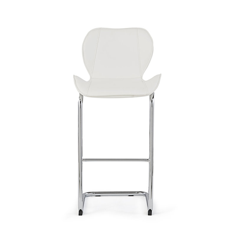 Upholstered Bar Chair (Set Of 4), White