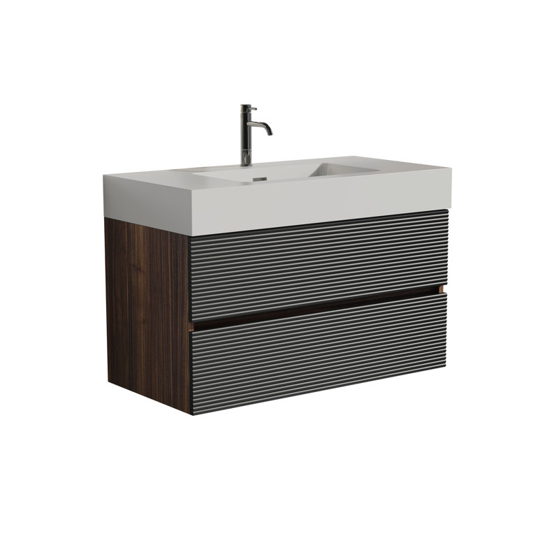 Unité de tiroir de salle de bain Modern Grace, 36.7"