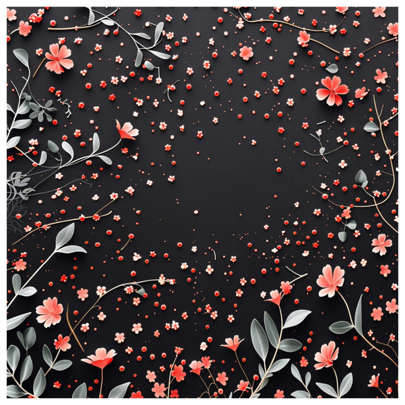 Tapis de bain floral, 34in W x 21in L