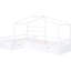 Lit plateforme simple avec 3 tiroirs de rangement blancs et de taille fascinante, solides et confortables-1979771726