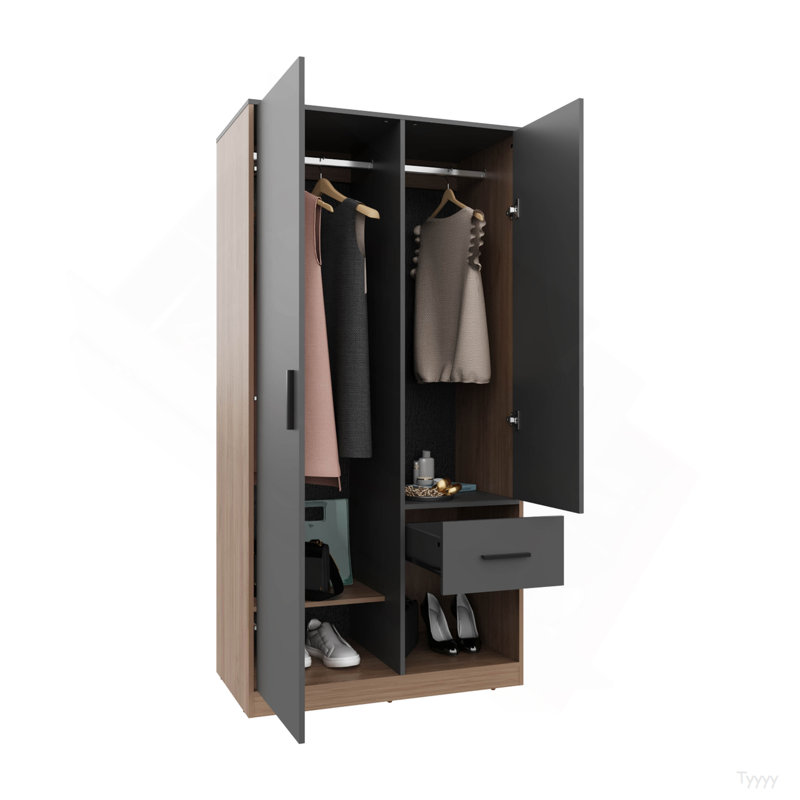 Armoire 2 tiroirs Alder