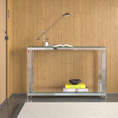 Eesha 47.25'' Glass Top Console Table