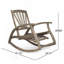 Chaise berçante d'extérieur en bois d'acacia-754778157