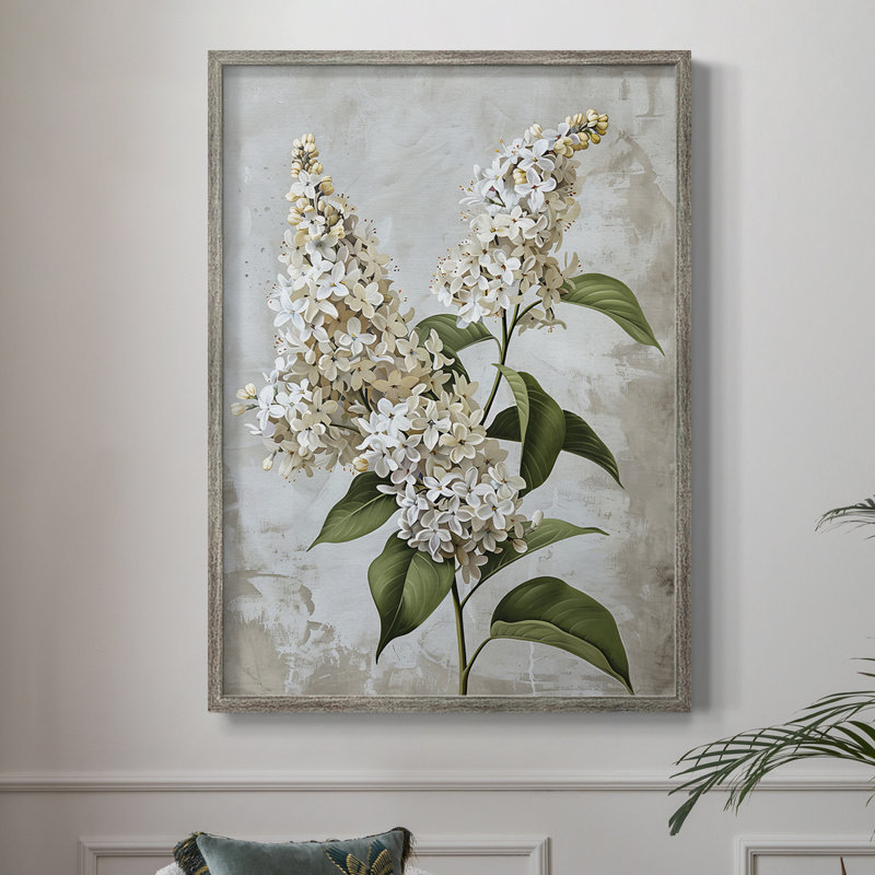 «FLORAL Series CCLI», reproduction encadrée - bois massif, H 11 po x l 9 po