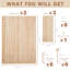 Ensemble de bois ajustable H 6 po x l 12 po Saguenay avec 6 crochets inclus