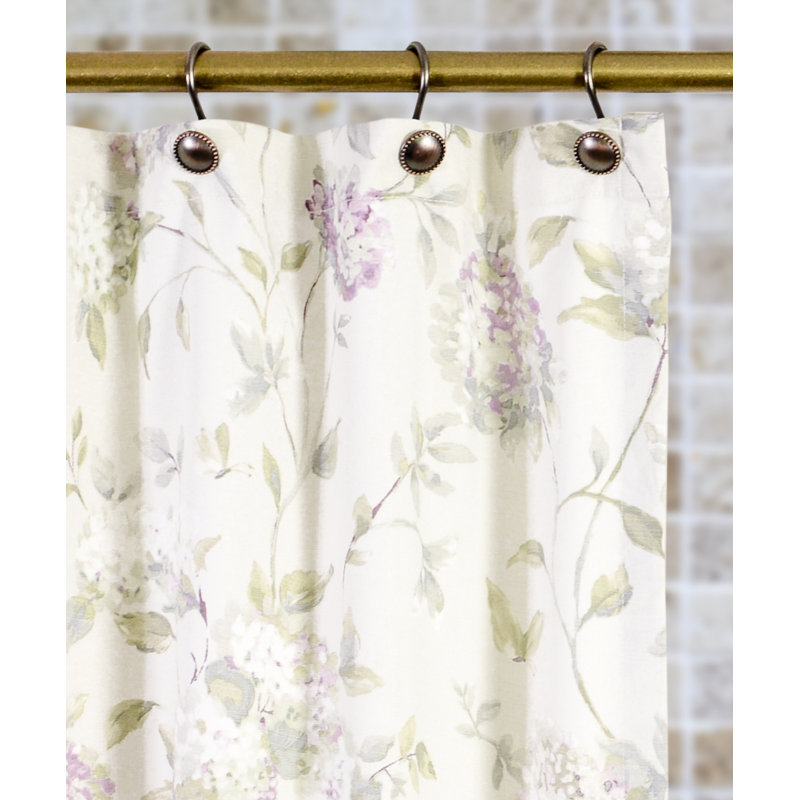 Rideau de douche simple Erie, Lilas