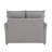 Gray Chenille Sleeper Sectional Sofa W/ Storage & 2 Toss Pillows