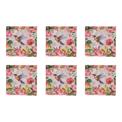 Paquet de 20 serviettes de table Colibri 3 plis - ensemble de 6