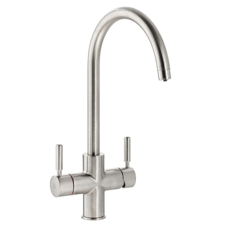 Abode Hotek 3-in-1 Steaming Hot Water Tap, Brushed Nickel