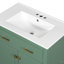 Meuble-lavabo de 30 pouces avec lavabo en céramique, armoire de salle de bain simple moderne avec 2 portes et une tablette, portes à fermeture en douceur-126202383