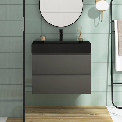 Meuble-lavabo mural simple