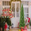 9FT Slim Christmas Tree – 2152 Tips,  PE+PVC Branches, Hinged Design For Easy Setup, Stable Metal Stand-1767322157-1767322158