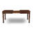9 Piece Dinette Set Includes a Rectangle Dining Table with Butterfly Leaf and 8 Polyester Fabric Parson Kitchen Chairs, 42x78 Inch, Mahogany-1881259770-1881259756