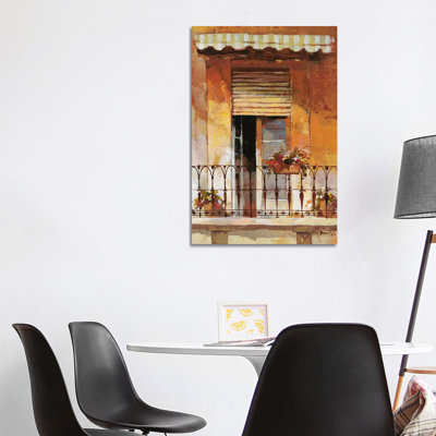 Balcony II by Willem Haenraets - Wrapped Canvas Gallery-Wrapped Canvas Giclée