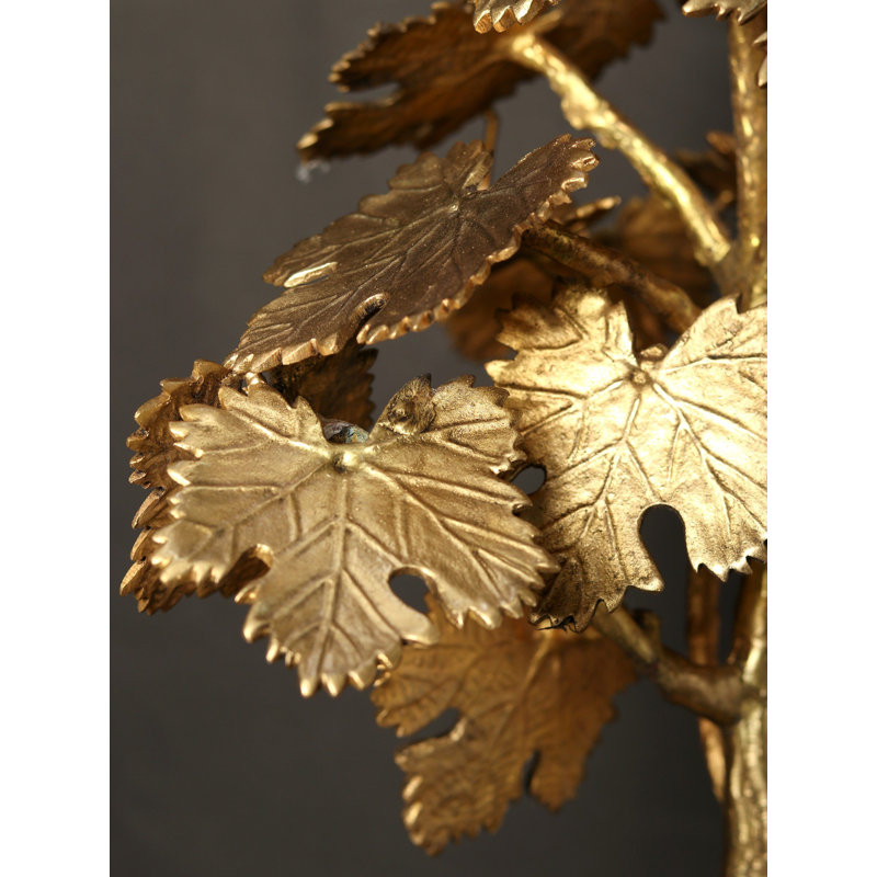 22" Maple Tree in Brass | Home Decor 