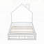 Lit plateforme double pleine grandeur avec garde-corps-117599717