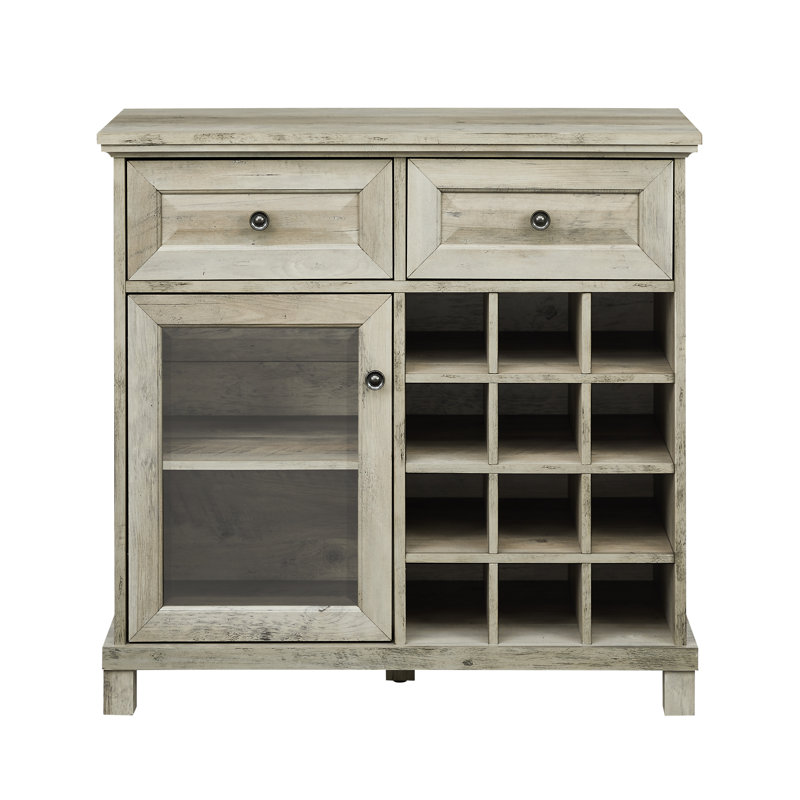 Antonise 31.5'' Bar Cabinet, Gray Wash
