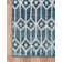 Tapis bleu / ivoire Nouren
