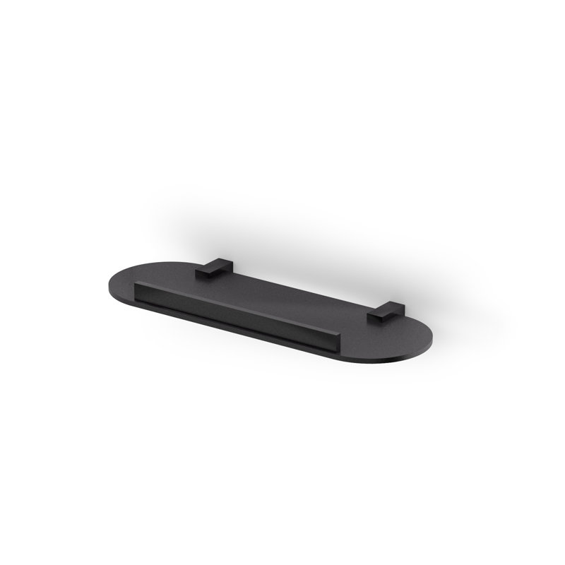 Stutz Oval Metal, Black, 1.9cm H x 30cm W x 10cm D