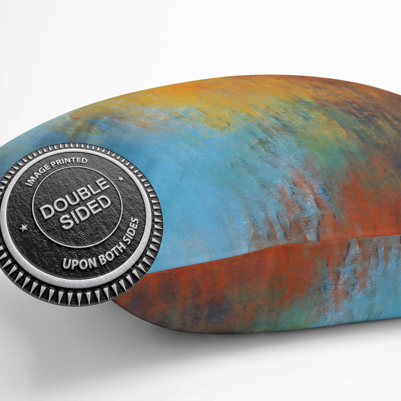 Abstract Square Throw Cushion, 55cm H x 55cm W x 20cm D