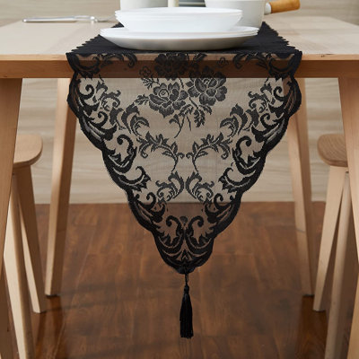 Lace Table Runner With 2 Tassels