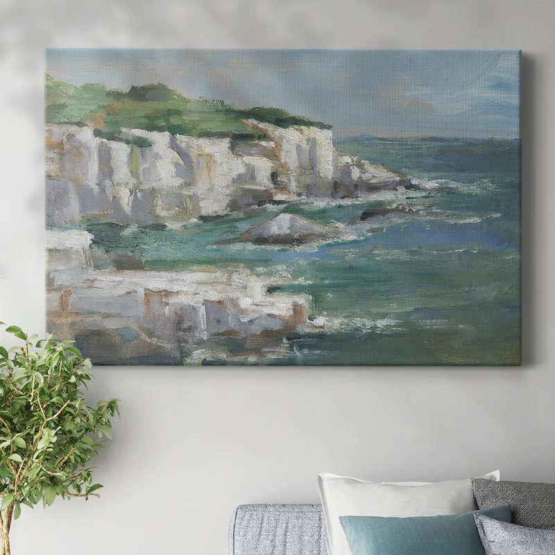 Toile tendue avec toile blanche I Sea, H 32 po x l 48 po