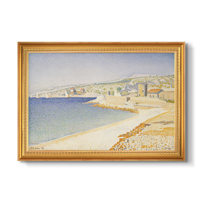 La jetée à Cassis, Opus 198, 1889 - Paul Signac - Toile encadrée sur mesure