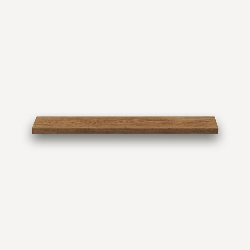 Alma White Oak Wood Floating Shelf, Sable Stain, 36"