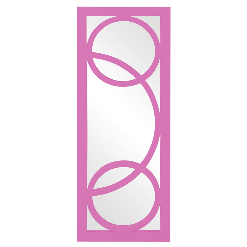 Rectangle Wall Mirror, Hot Pink